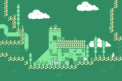 GIF of videogame where random sprite textures show up when the player jumps